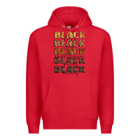 Red typography variations in animal and glitter textur Premium Hoodie - LillyAllenDesigns
