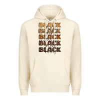 Sandshell typography variations in animal and glitter textur Premium Hoodie - LillyAllenDesigns