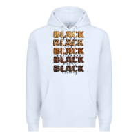 White typography variations in animal and glitter textur Premium Hoodie - LillyAllenDesigns