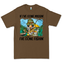 Cacao if i've gone missin' i've gone fishin' Premium Tee - BarkalooDesign