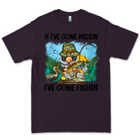 Plum if i've gone missin' i've gone fishin' Premium Tee - BarkalooDesign