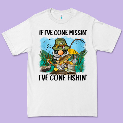 If I've Gone Missin' I've Gone Fishin' Premium Tee Designed By Barkaloodesign