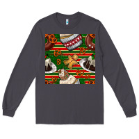 Smoke christmas cake seamless pattern Long Sleeve Tee - BundleAndBundleShop