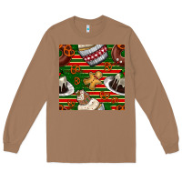 Toasted Coconut christmas cake seamless pattern Long Sleeve Tee - BundleAndBundleShop