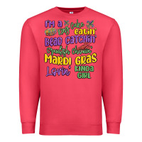 Cardinal i'm a king cake eatin' mardi gras lovin' kinda gir Premium Sweatshirt - MaliasSmallBusiness