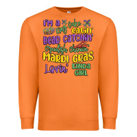 Carrot i'm a king cake eatin' mardi gras lovin' kinda gir Premium Sweatshirt - MaliasSmallBusiness