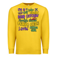 Lemon i'm a king cake eatin' mardi gras lovin' kinda gir Premium Sweatshirt - MaliasSmallBusiness