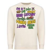 Sandshell i'm a king cake eatin' mardi gras lovin' kinda gir Premium Sweatshirt - MaliasSmallBusiness