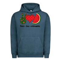 Pigment Midnight Navy Peace Love Watermelon Urban Hoodie - Bettercallsaul