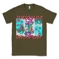 Army Green auntie leopard turquoise Classic Tee - JahusDesignShop