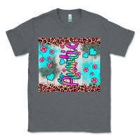 Charcoal Heather auntie leopard turquoise Classic Tee - JahusDesignShop