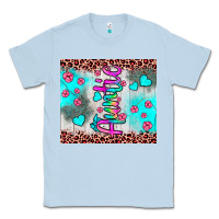 Dusty Blue auntie leopard turquoise Classic Tee - JahusDesignShop