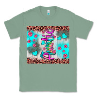 Sage auntie leopard turquoise Classic Tee - JahusDesignShop