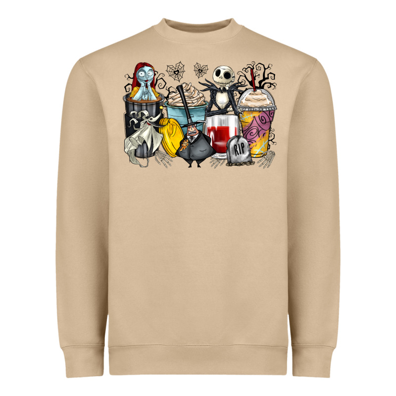 Cartoon Characters Coffee Cups Heavyweight Sweatshirt by Zillion Design Studio | Teevron