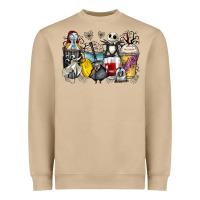 Mushroom cartoon characters coffee cups Heavyweight Sweatshirt - Zillion Design Studio