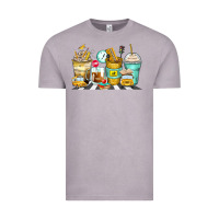 Vintage Zinc school bus coffee cups Vintage Tee - Zillion Design Studio