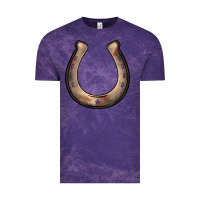 Cloud Purple western horseshoe Vintage Tee - BarkalooDesign
