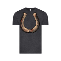 Vintage Black western horseshoe Vintage Tee - BarkalooDesign