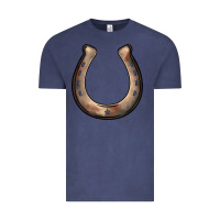 Vintage Denim western horseshoe Vintage Tee - BarkalooDesign