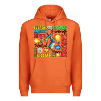 Carrot name puzzle ribbon of inspiration Premium Hoodie - LillyAllenDesigns