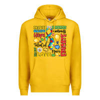 Lemon name puzzle ribbon of inspiration Premium Hoodie - LillyAllenDesigns