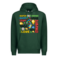 Name Puzzle Ribbon Of Inspiration Premium Hoodie | Teevron