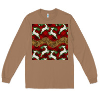 Toasted Coconut christmas deer and plaid seamless pattern Long Sleeve Tee - BundleAndBundleShop