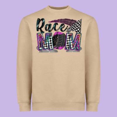 Race Mom Heavyweight Sweatshirt Designed By Zillion Design Studio
