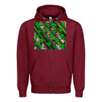 Burgundy st patricks western brush strokes Zipper Hoodie - Artiststas