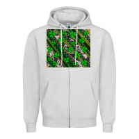 Dove Grey st patricks western brush strokes Zipper Hoodie - Artiststas
