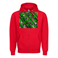 Red st patricks western brush strokes Zipper Hoodie - Artiststas