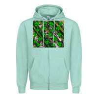 Seafoam st patricks western brush strokes Zipper Hoodie - Artiststas