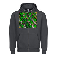Smoke st patricks western brush strokes Zipper Hoodie - Artiststas