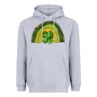 Heather Grey st patrick s day shamrock rainbow Heavyweight Hoodie - MaliasSmallBusiness