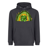 Smoke st patrick s day shamrock rainbow Heavyweight Hoodie - MaliasSmallBusiness