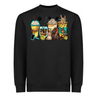 Black pet groomer coffee cups Heavyweight Sweatshirt - Zillion Design Studio