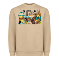 Pet Groomer Coffee Cups Heavyweight Sweatshirt | Teevron