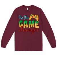 Burgundy Be the game changer Long Sleeve Tee - JahusDesignShop
