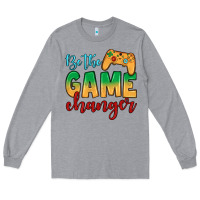 Heather Grey Be the game changer Long Sleeve Tee - JahusDesignShop