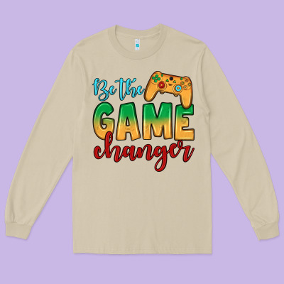 Be The Game Changer Long Sleeve Tee Designed By Jahusdesignshop