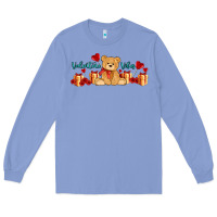 Colony Blue valentines vibes with gifts and bear Long Sleeve Tee - AdoDesignShop