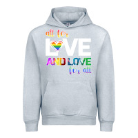 Heather Grey All For Love And Love For All Urban Hoodie - Bettercallsaul