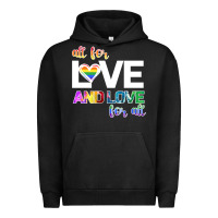 Pigment Black All For Love And Love For All Urban Hoodie - Bettercallsaul