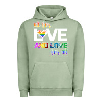 Pigment Oil Green All For Love And Love For All Urban Hoodie - Bettercallsaul
