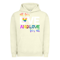Pigment Pistachio All For Love And Love For All Urban Hoodie - Bettercallsaul