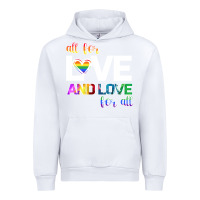 White All For Love And Love For All Urban Hoodie - Bettercallsaul