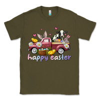Army Green happy easter trucks Classic Tee - AdoDesignShop