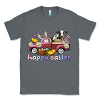 Charcoal Heather happy easter trucks Classic Tee - AdoDesignShop