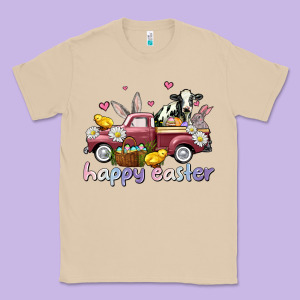 Happy Easter Trucks Classic Tee Designed By Adodesignshop