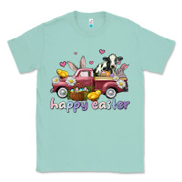 Seafoam happy easter trucks Classic Tee - AdoDesignShop